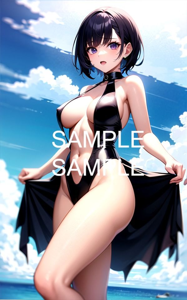 サンプル画像1:【300枚以上】ボディスーツ美女イラスト集(ラテ) [d_481663]