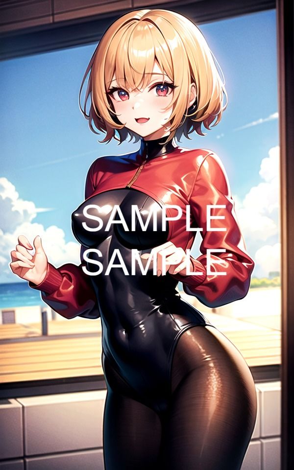 サンプル画像2:【300枚以上】ボディスーツ美女イラスト集(ラテ) [d_481663]