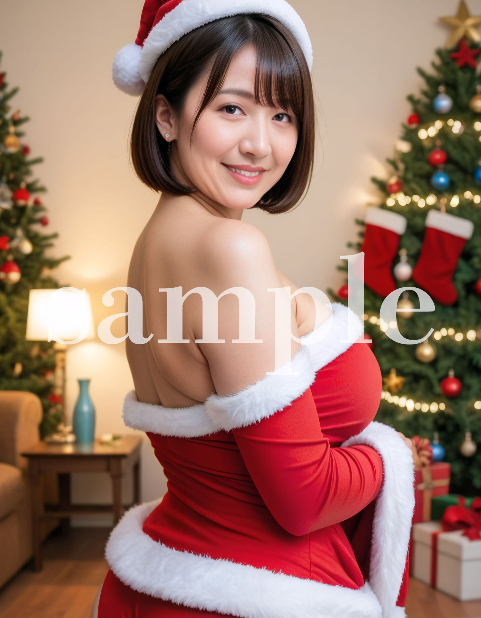 サンプル画像5:【500枚】豊満デカ尻「サンタ姿の奥様」が迫ってくる件(奥様たちの秘め事) [d_481774]