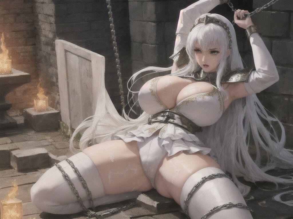 サンプル画像5:白の女騎士 03 〜拘束〜(DA Fantasy) [d_481815]