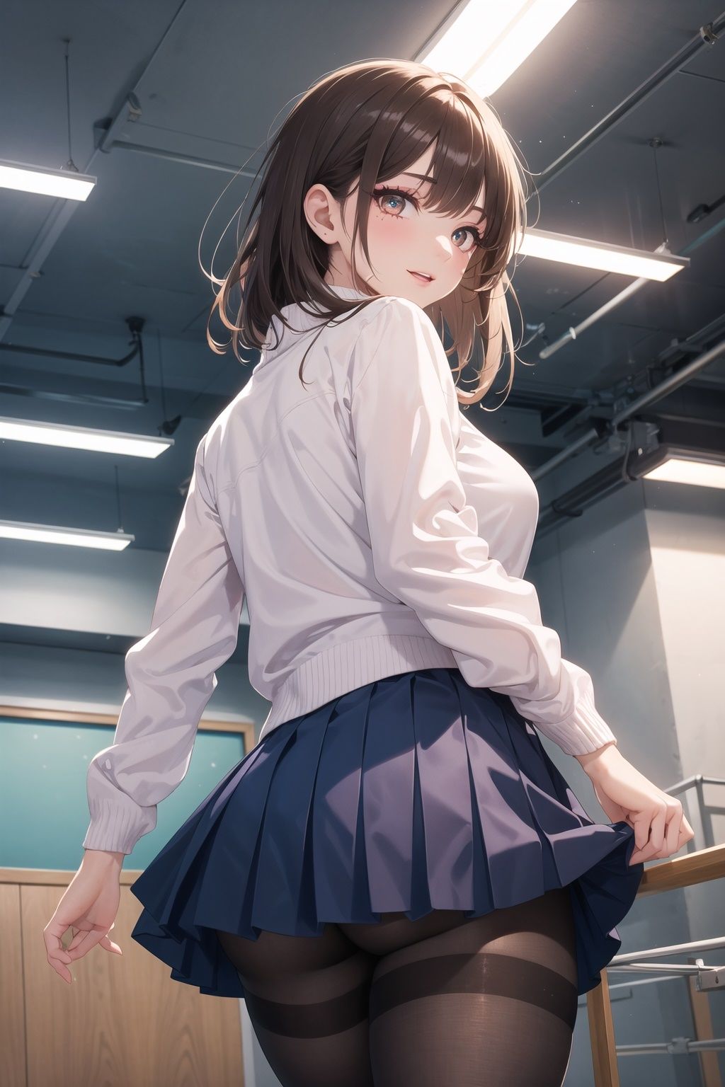 サンプル画像1:僕と女子校生-ギャル系女子のカーディガン(MK書房) [d_481827]