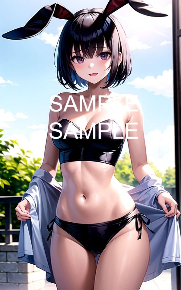 サンプル画像2:【300枚以上】バニーガール美女イラスト集(ラテ) [d_481877]