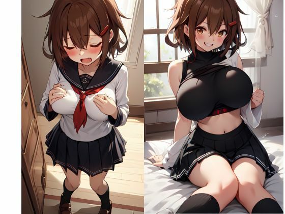 サンプル画像1:【AI生成画像集】年齢を理由に断っていた女の子が不思議な薬を飲み魅力的なメスへ急成長そして交尾へ(成長濃厚交尾) [d_481886]