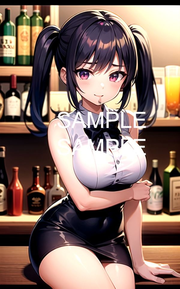 【300枚以上】バーテンダー美女イラスト集のサンプル画像 6