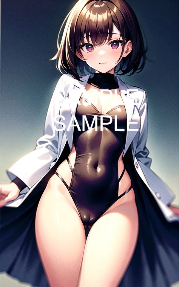 サンプル画像4:【300枚以上】白衣の美女イラスト集(ラテ) [d_481911]