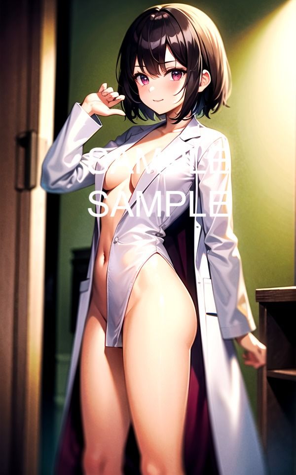 サンプル画像5:【300枚以上】白衣の美女イラスト集(ラテ) [d_481911]