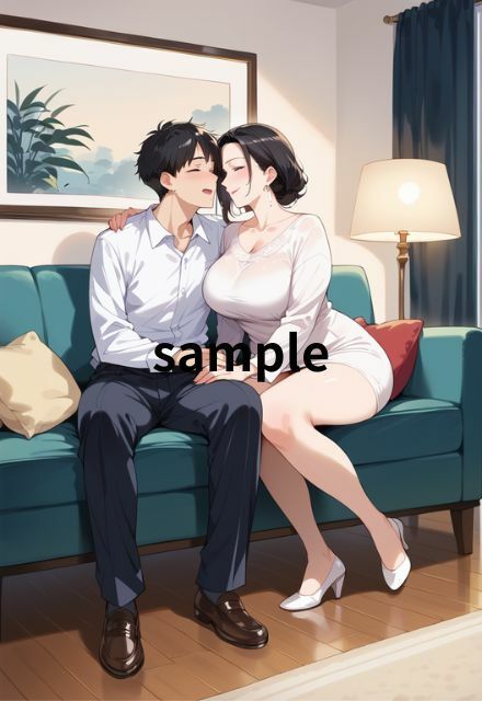 サンプル画像2:デカパイの美人妻と濃密S E X(艶夢) [d_481952]