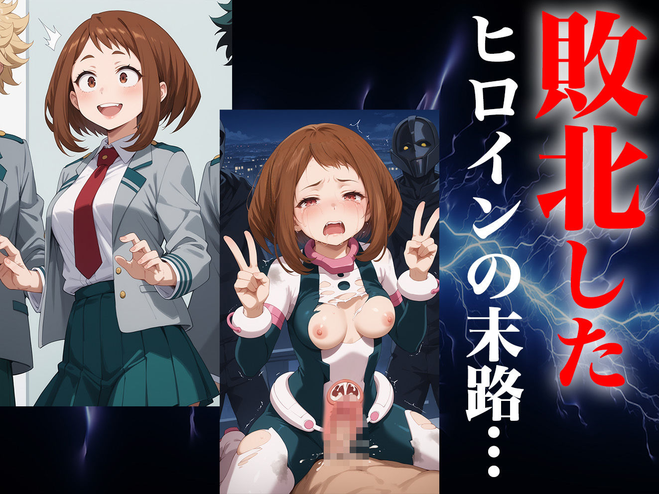 サンプル画像1:ヒロイン号泣敗北〜麗日〇茶子編〜(はくだく工房) [d_482064]