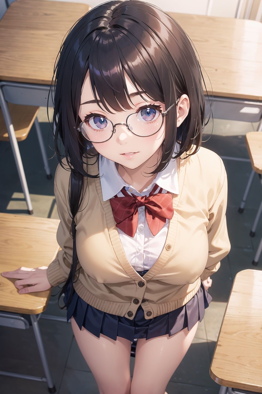 サンプル画像1:僕と女子校生-清楚系眼鏡女子のカーディガン(MK書房) [d_482091]