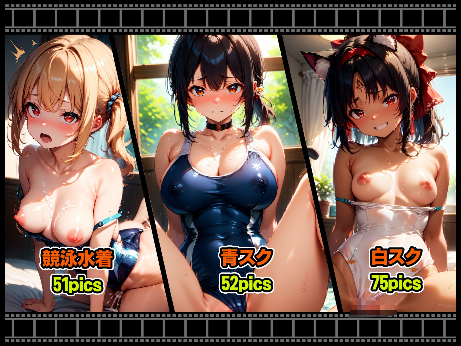 サンプル画像2:ゼンエロ 水着コス集(xxxprompt) [d_482102]