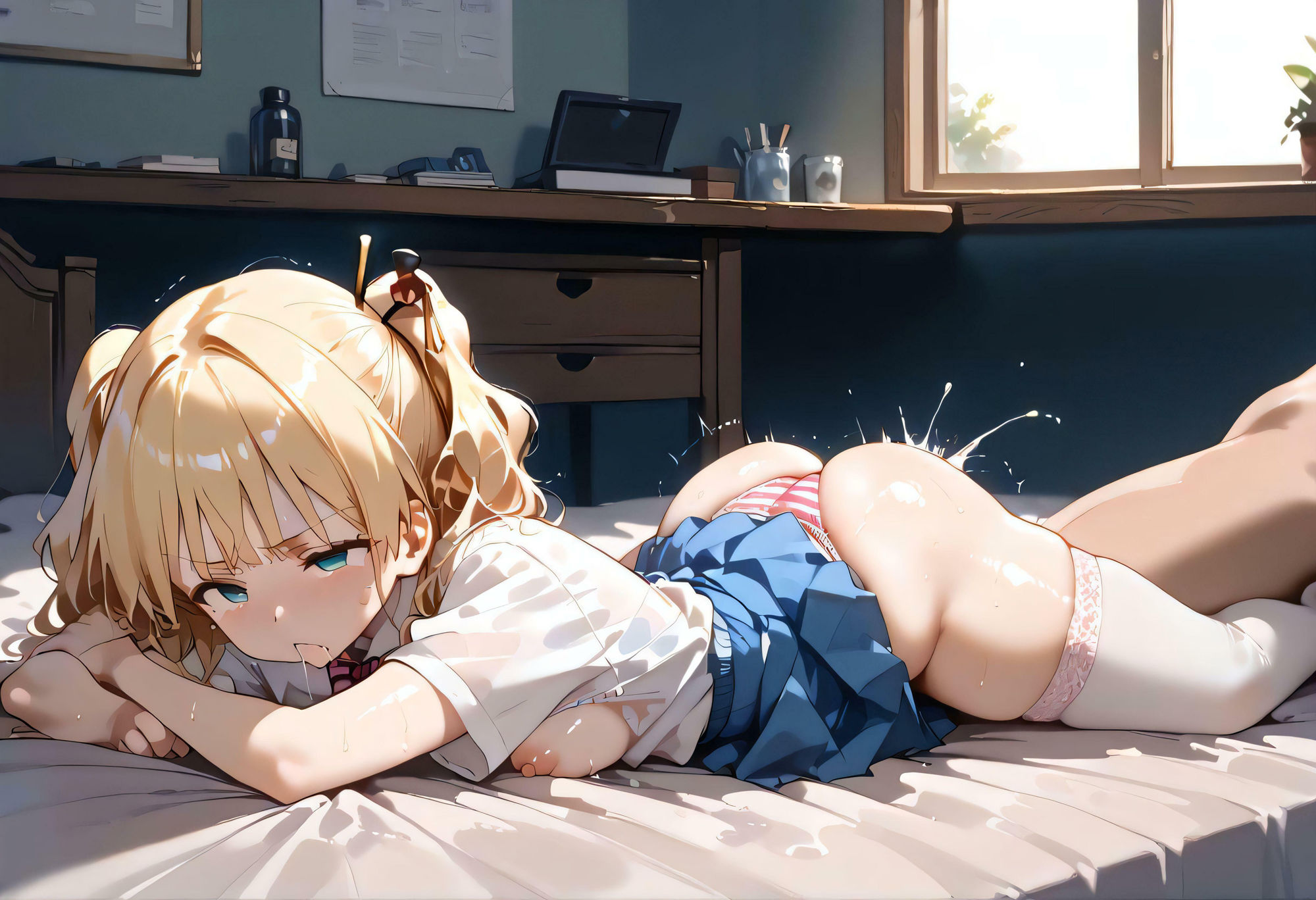 サンプル画像3:笑顔を忘れた 女の子(ふわりんぼし) [d_482128]