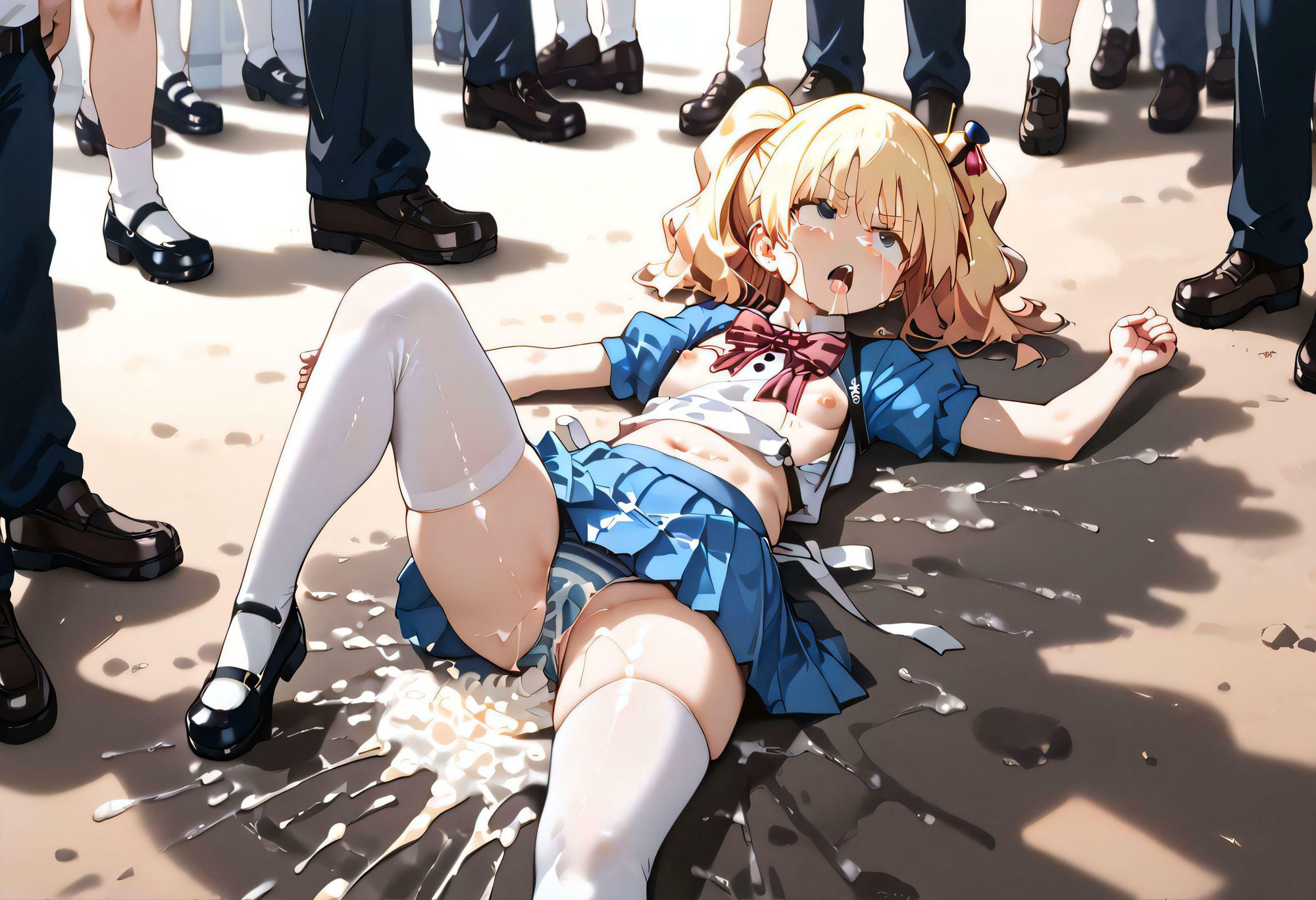 サンプル画像5:笑顔を忘れた 女の子(ふわりんぼし) [d_482128]