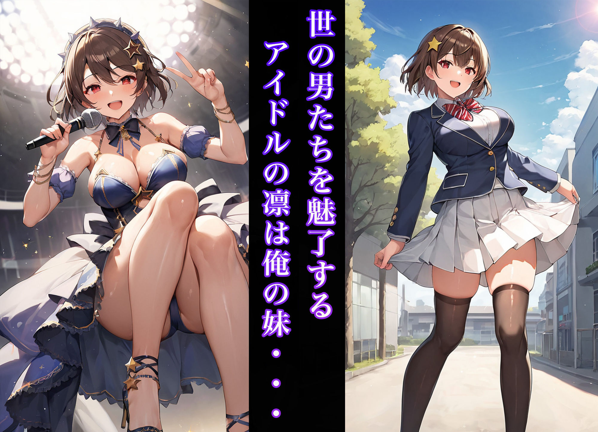 サンプル画像1:現役アイドルの妹に男子生徒が種付けプレス(夢幻アトリエ) [d_482188]