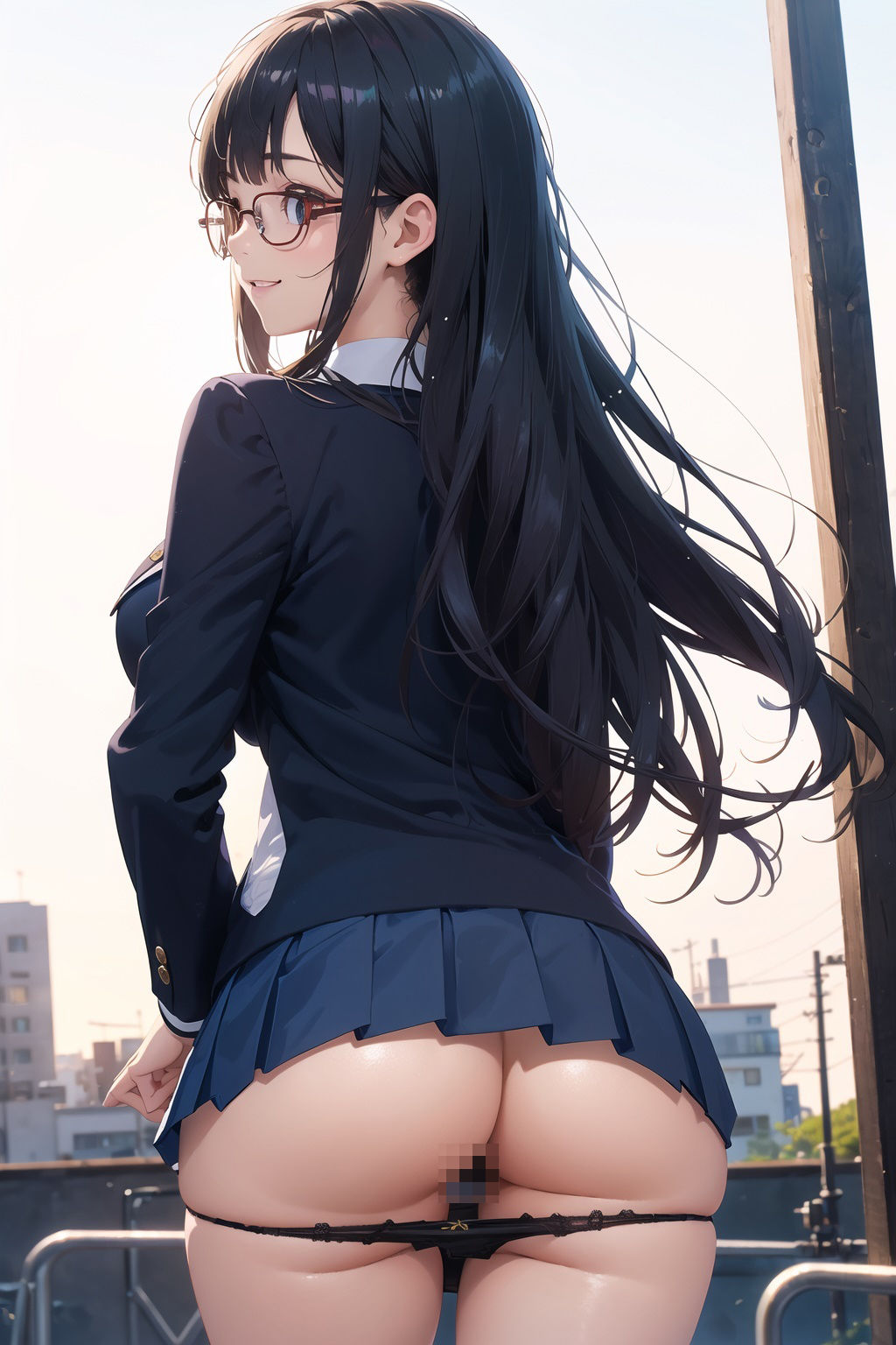 サンプル画像6:僕と女子校生-清楚系眼鏡女子のブレザー(MK書房) [d_482233]