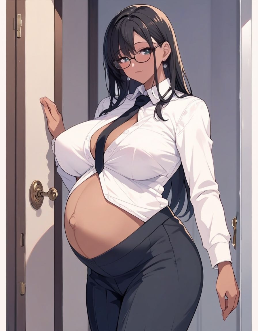 サンプル画像4:黒乳首妊婦とのSEXはすごく気持ちいい(クリまん獣) [d_482248]