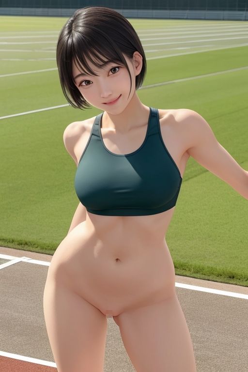 サンプル画像2:開脚アスリート ノーマル版(AI娘堂) [d_482265]