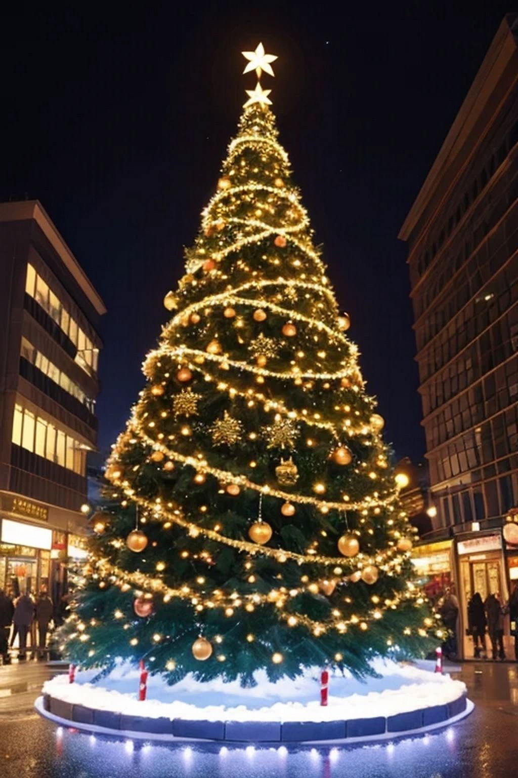 サンプル画像3:クリスマスツリー 素材(豊川内角) [d_482660]