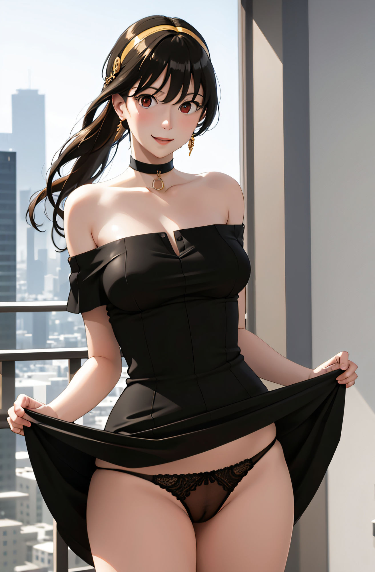 サンプル画像5:ヨル子さんのおっぱいパンツ！(AIれんず) [d_482744]