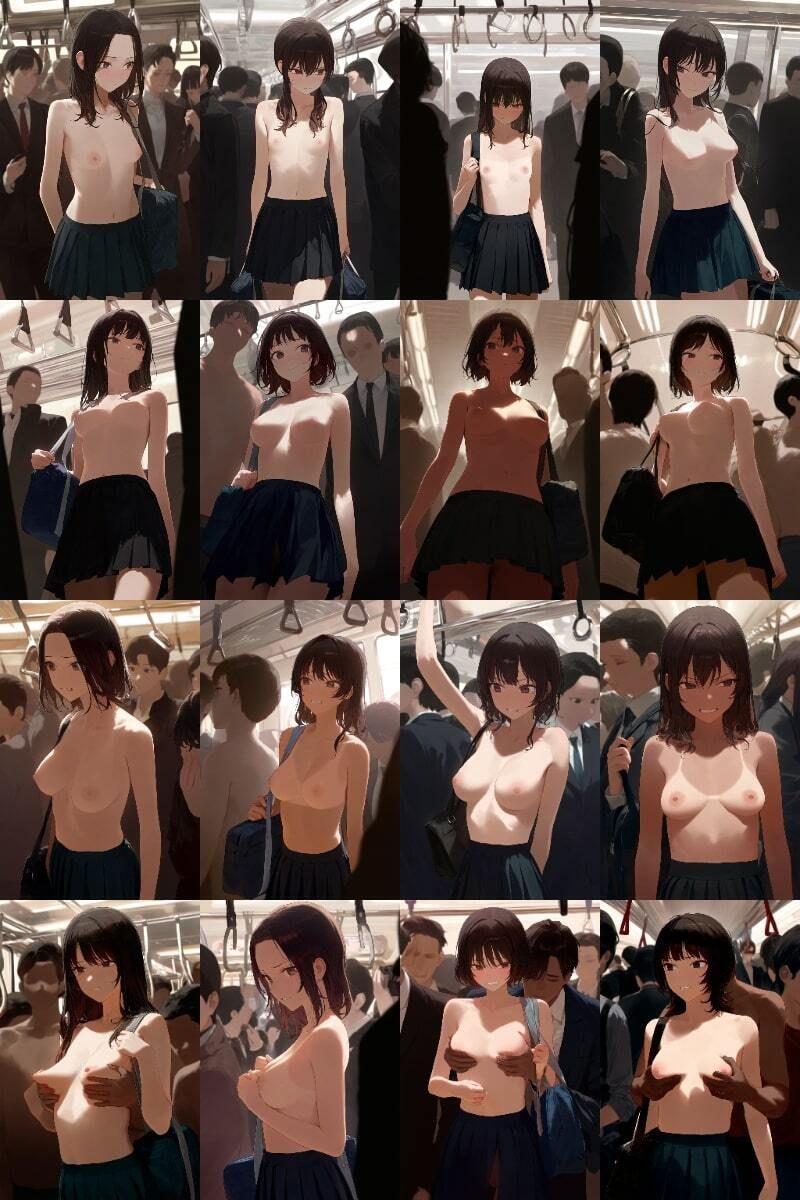 サンプル画像2:【500枚】全裸通学週間 学区一の女子不人気校の伝統行事(アライアイ) [d_482798]