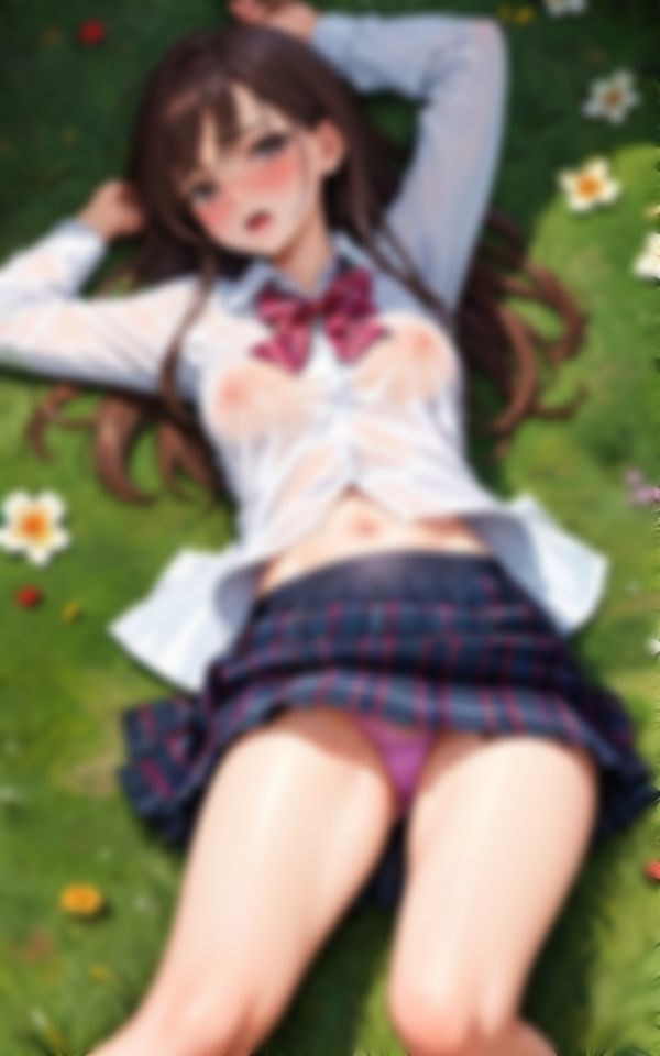 サンプル画像1:襲われて感じてるエチエチ淫らな巨乳制服美女撮影集(えい愛AI) [d_482815]