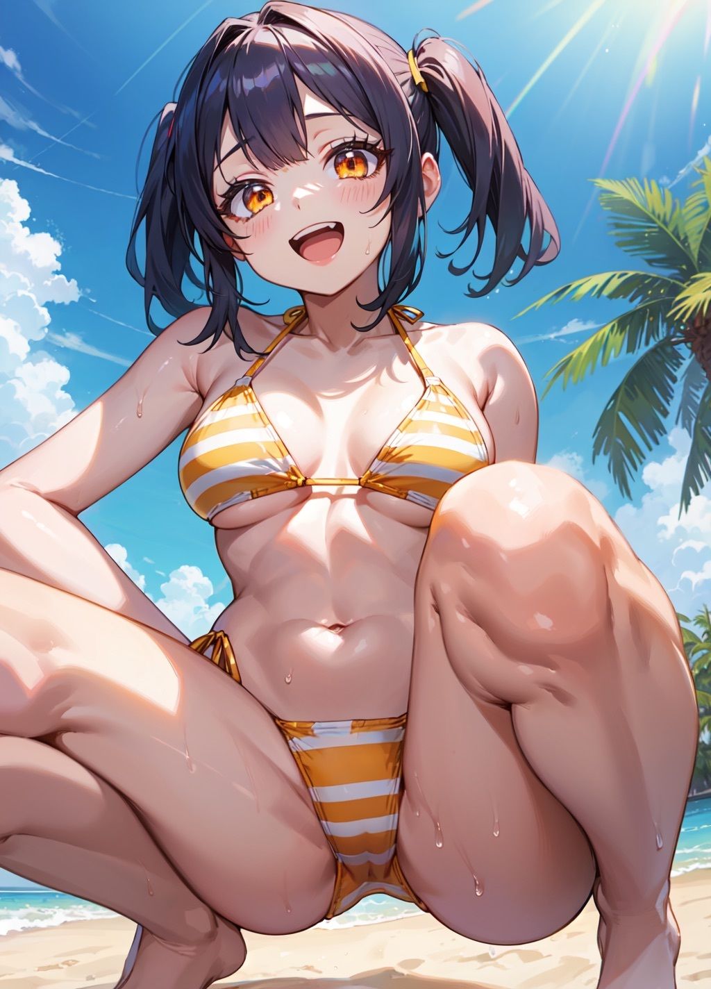 サンプル画像2:ぶっかけビーチ2！エッチなあの娘にぶっかけよう！(Nわーくす) [d_482866]