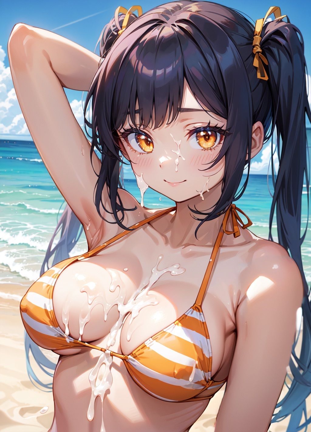 サンプル画像3:ぶっかけビーチ2！エッチなあの娘にぶっかけよう！(Nわーくす) [d_482866]