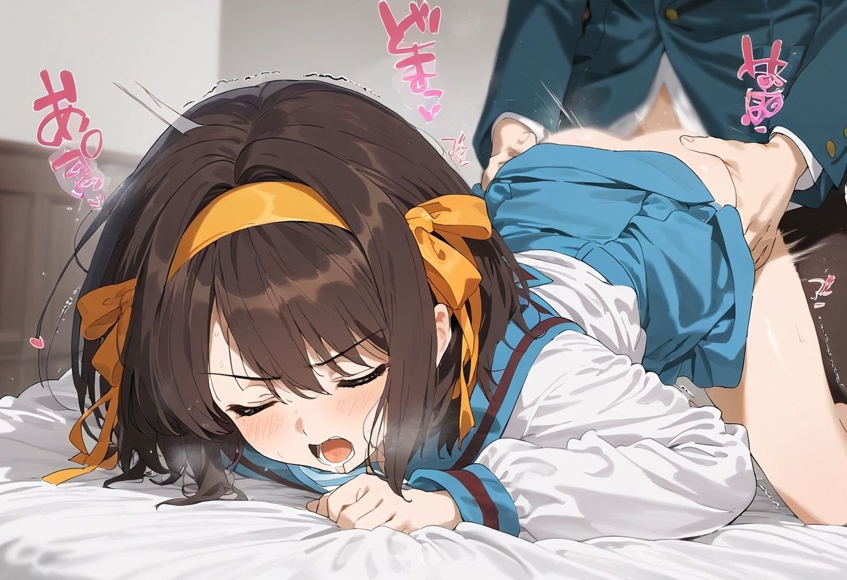 サンプル画像2:ヒロインのNTRを見たいのは間違っているだろうか 涼宮ハ○ヒ(デンデン虫) [d_482876]