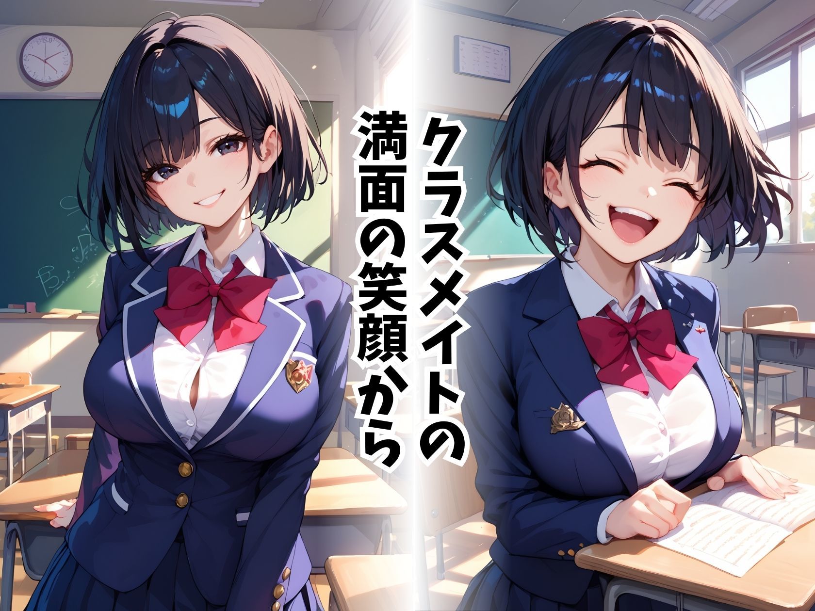 サンプル画像1:ビッチなクラスメイト(推し娘) [d_482910]