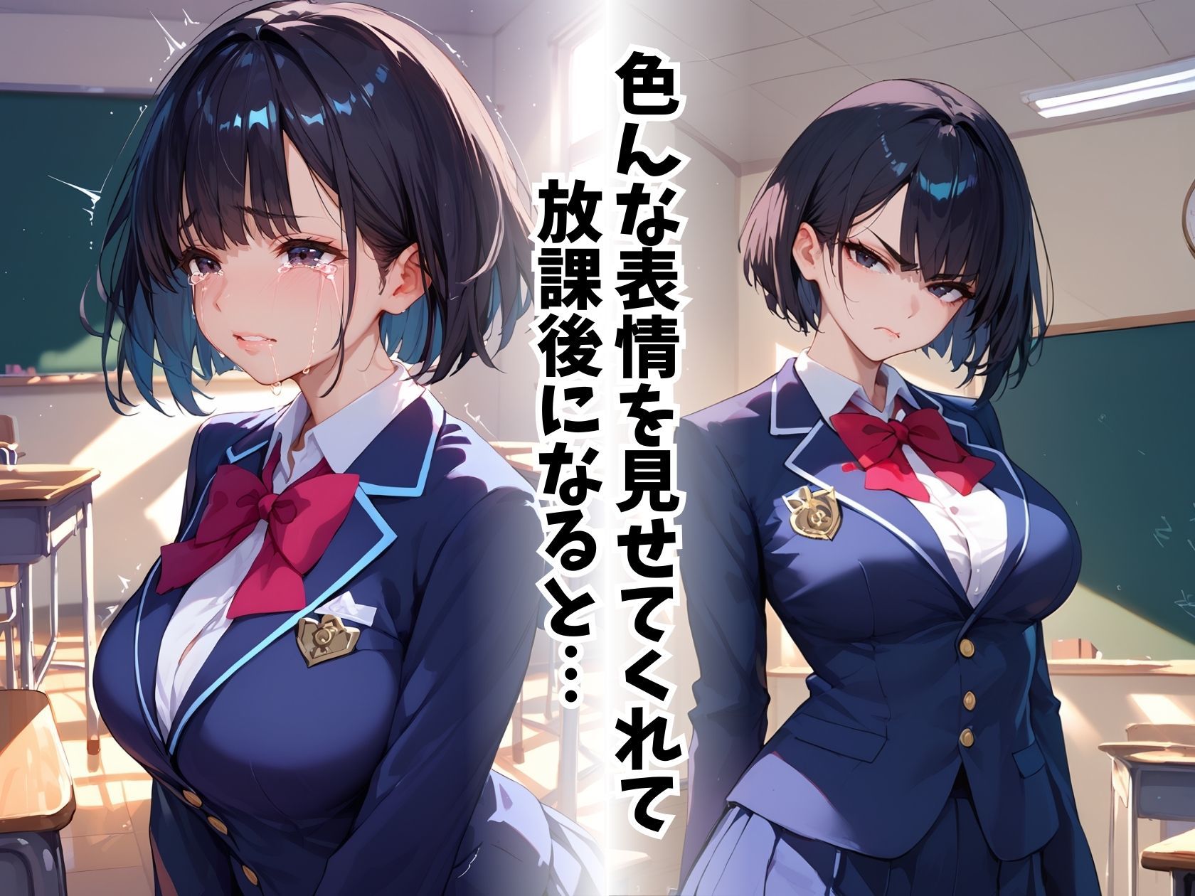 サンプル画像2:ビッチなクラスメイト(推し娘) [d_482910]