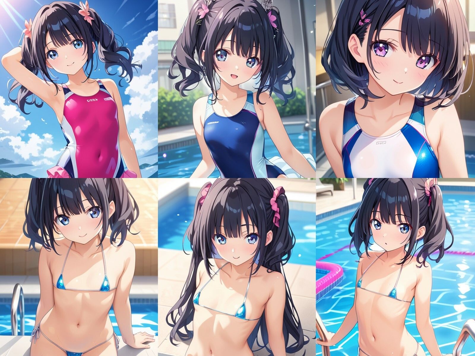 サンプル画像1:水泳部の黒髪少女が中出しセックスで孕みボテ腹になるまで(千草屋) [d_482936]