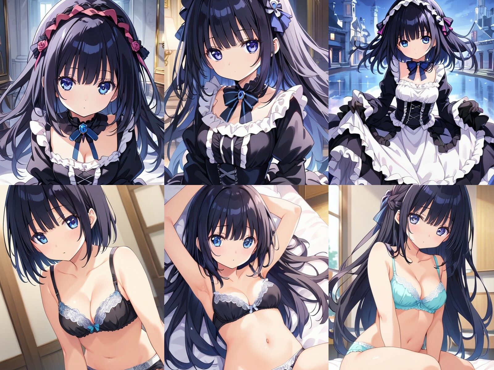 サンプル画像1:ゴスロリ黒髪少女が中出しセックスで孕みボテ腹になるまで(千草屋) [d_482945]