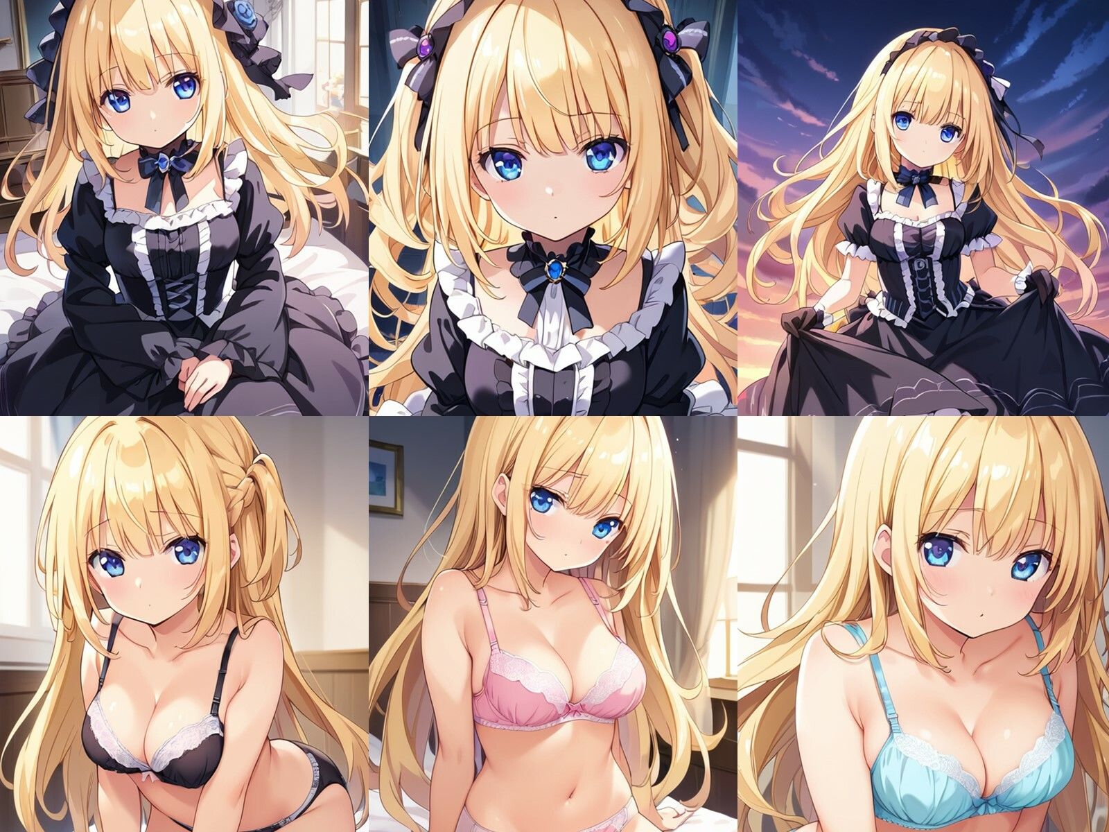 サンプル画像1:ゴスロリ金髪少女が中出しセックスで孕みボテ腹になるまで(千草屋) [d_482948]