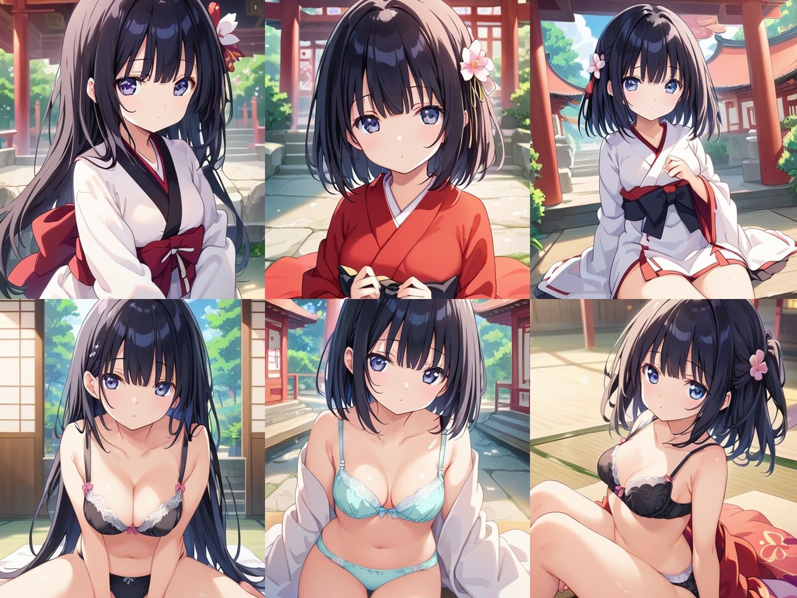 サンプル画像1:巫女黒髪少女が中出しセックスで孕みボテ腹になるまで(千草屋) [d_482956]