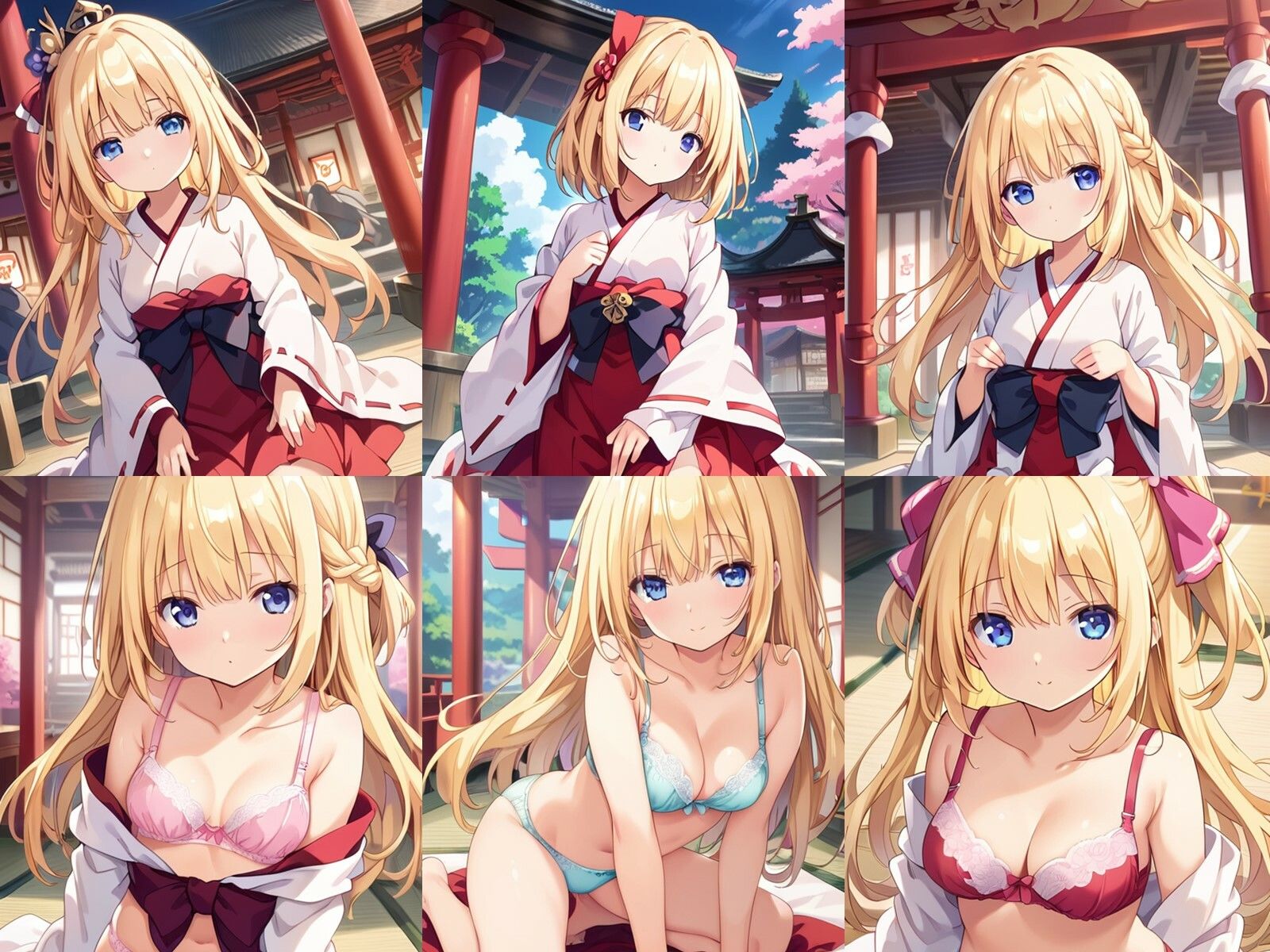 サンプル画像1:巫女金髪少女が中出しセックスで孕みボテ腹になるまで(千草屋) [d_482957]