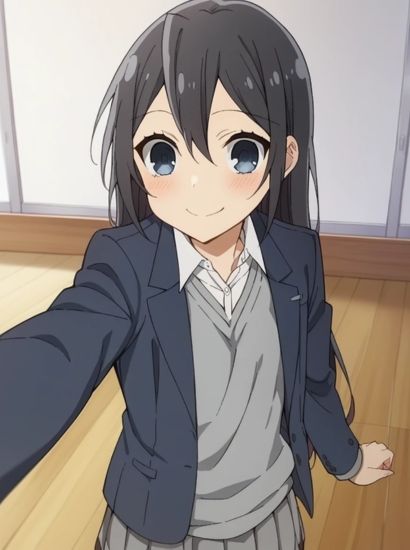 サンプル画像1:堀さんと宮村くんの沢田ほのかから送られてきた自撮り写真(自撮りサークル  イカスミ工房) [d_482994]