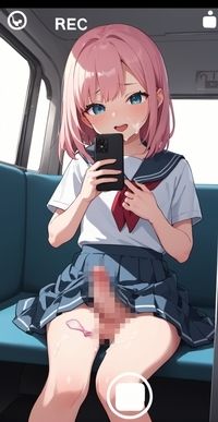 サンプル画像2:【制服】ち◯ぽバキバキの男の娘が電車内で変態行為(RIURIU) [d_483017]