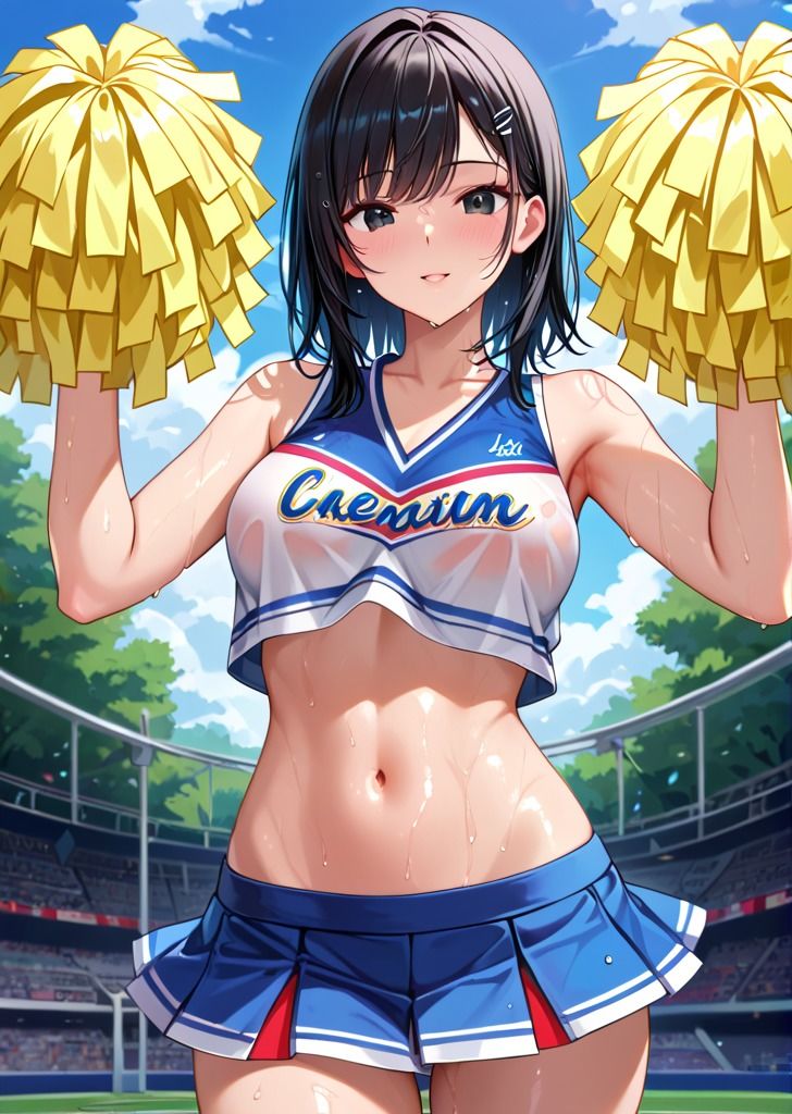 サンプル画像1:元気はつらつ！チアリーダー部！(雪どけ水) [d_483103]