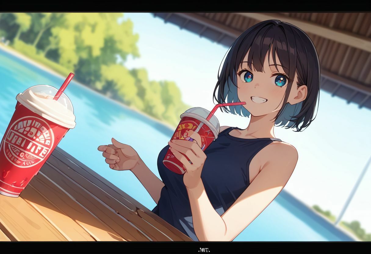 サンプル画像1:エッチに積極的なカフェ店員朝まで中出し(Akizuki) [d_483405]