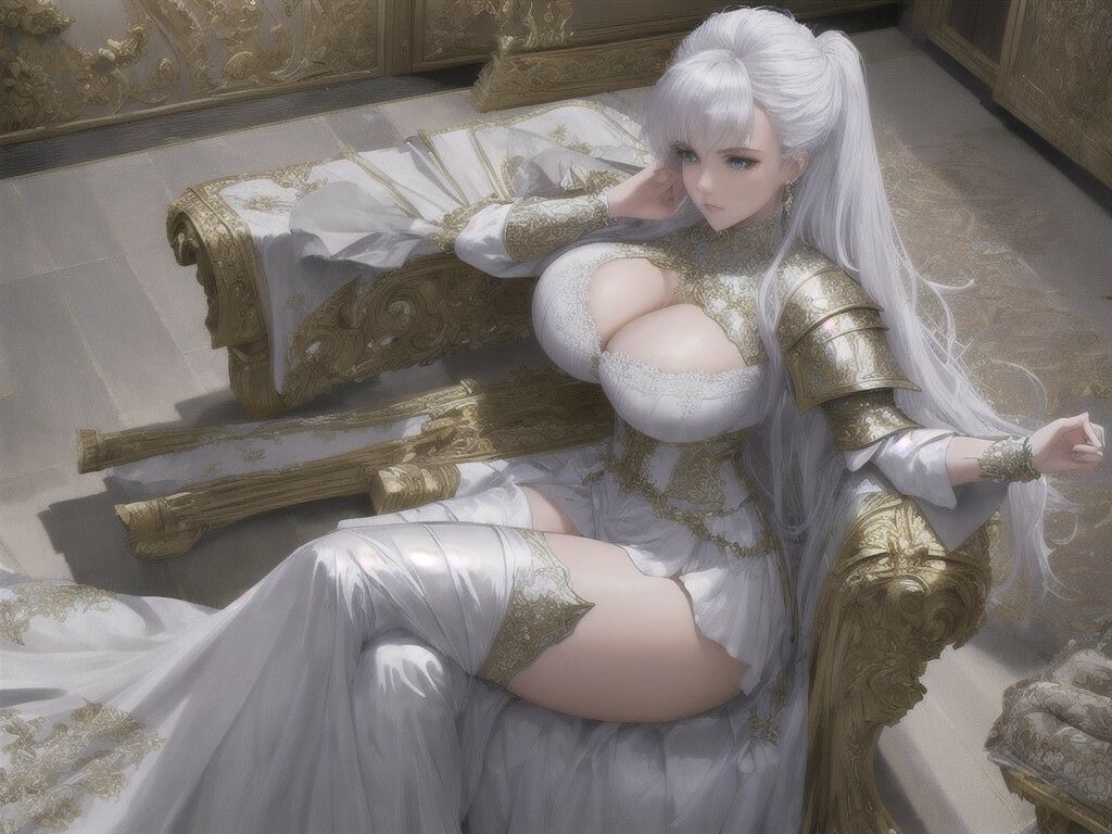 サンプル画像1:白の女騎士 05 〜休息〜(DA Fantasy) [d_483512]