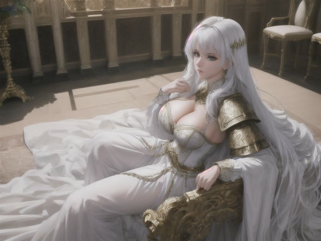 サンプル画像3:白の女騎士 05 〜休息〜(DA Fantasy) [d_483512]