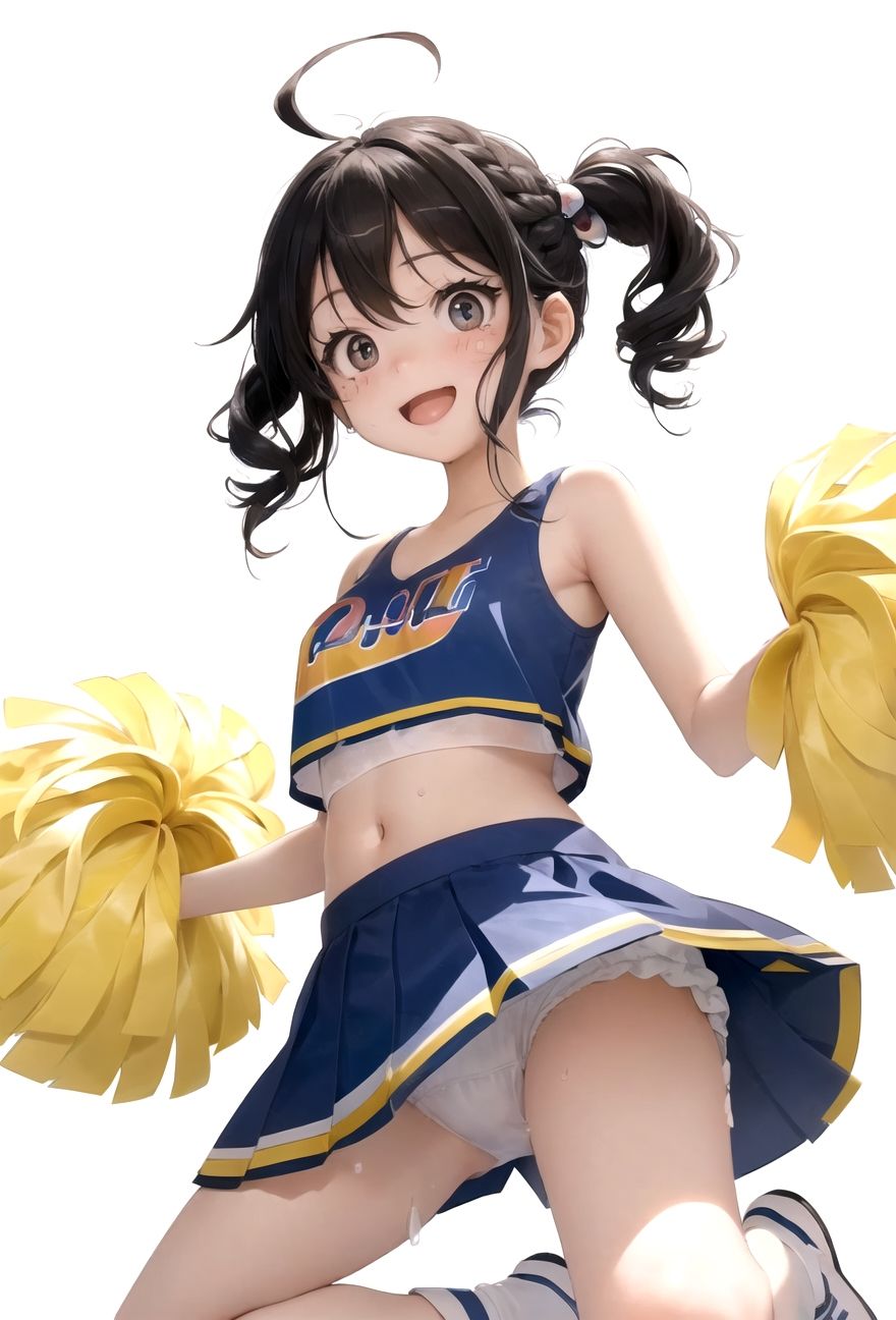 サンプル画像2:チアガール！アンダースコート忘れちゃったけど・・頑張って応援します！！(ペルシア) [d_483554]