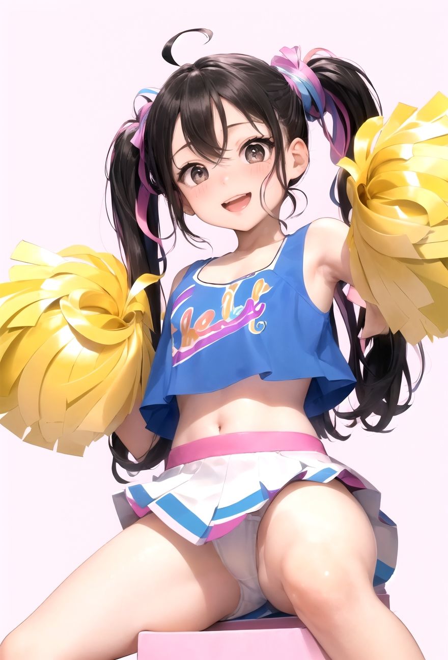 サンプル画像4:チアガール！アンダースコート忘れちゃったけど・・頑張って応援します！！(ペルシア) [d_483554]