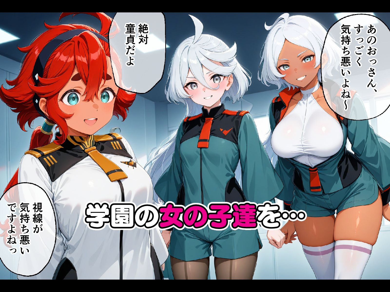 サンプル画像1:水星の〇女達を、おっさんが催〇アプリで寝取って孕ませてみた(ICBM STUDIO) [d_483556]
