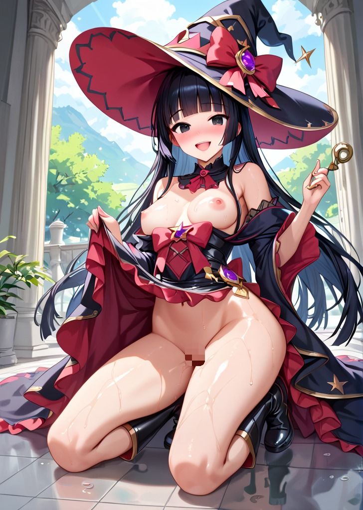 サンプル画像1:常識改変済み！ エロ衣装？女魔法使い(雪どけ水) [d_483584]