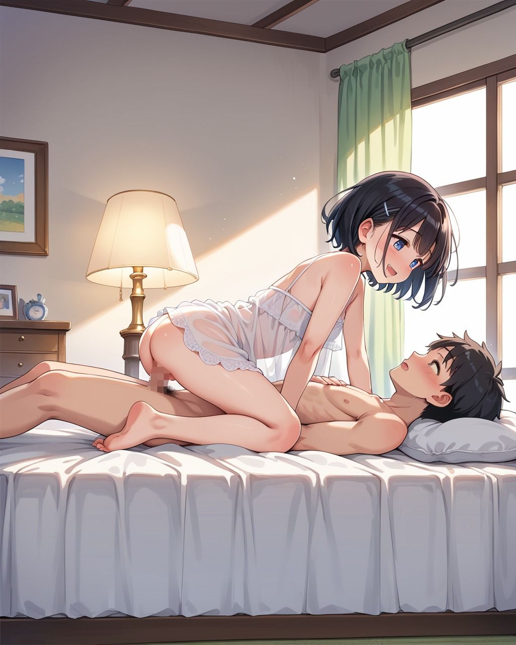 サンプル画像5:つるぺたな妹の制服にムラムラ。生でイかせまくって性教育中(ひつじ雲) [d_483618]