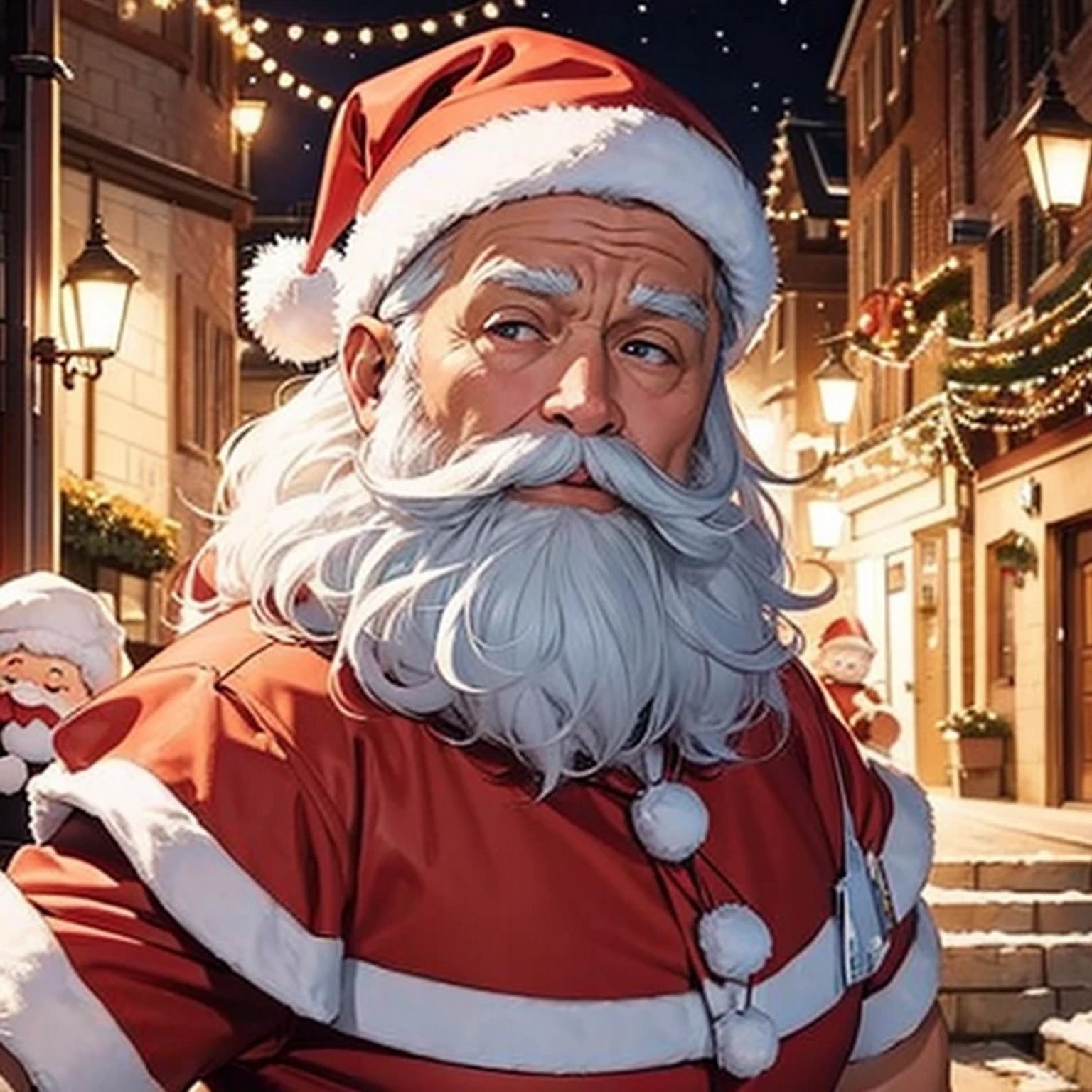 サンプル画像5:サンタクロース 素材(豊川内角) [d_483741]