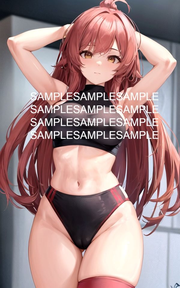 サンプル画像4:ジムのきれいなお姉さん(AIラボラボ) [d_483758]