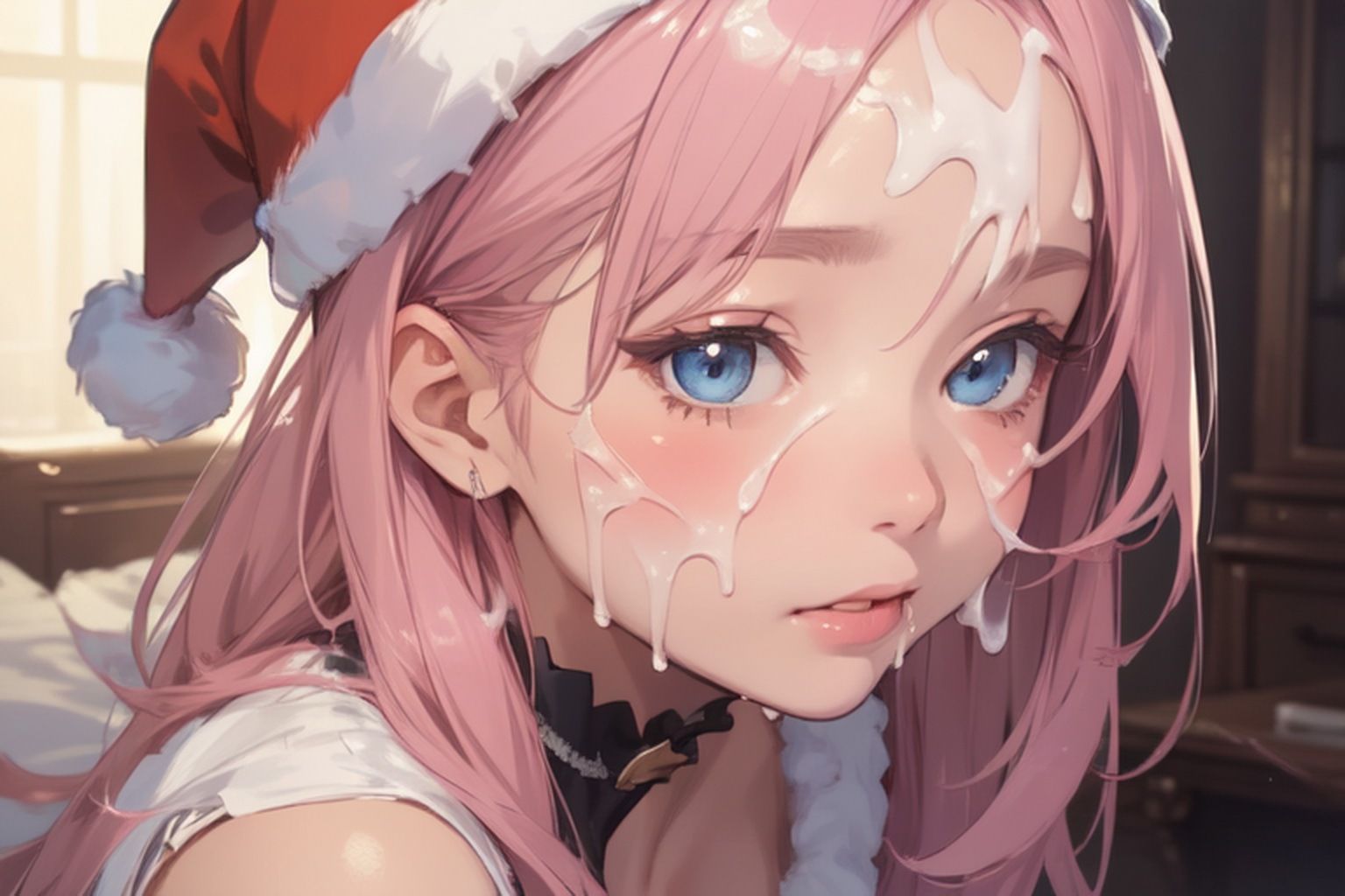 サンプル画像5:顔射マニアックス サンタガール(マニアックス本舗) [d_483782]