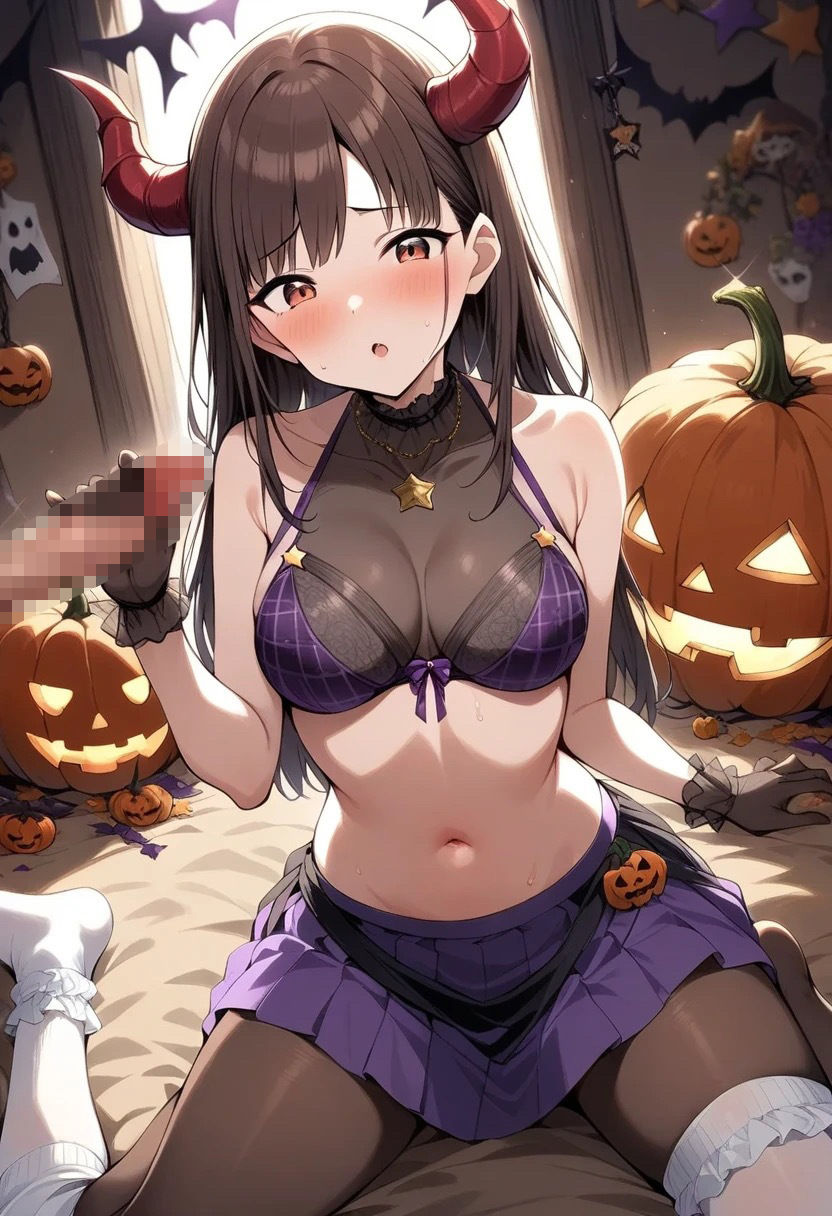 サンプル画像4:チョコ先輩のコスプレがエロすぎて我慢できない(汁なし担々麺) [d_483785]