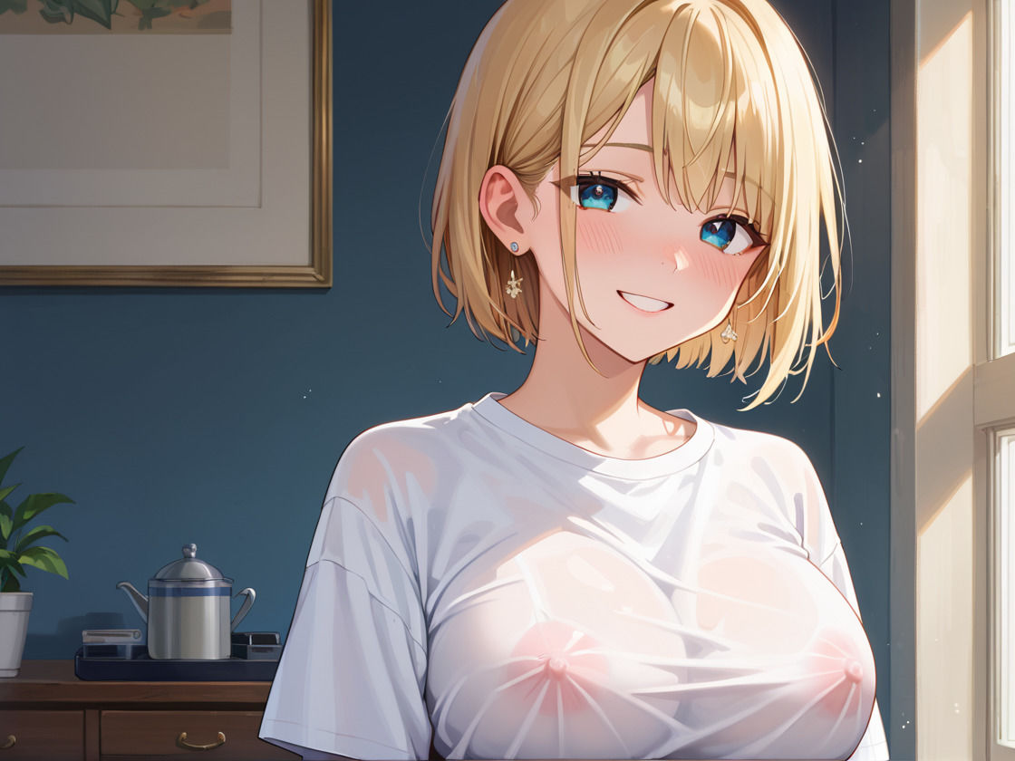 サンプル画像4:恥ずかしがり屋の金髪ギャルにお願いしたら極太チンポが大好きだった(かれんの欲望) [d_483786]